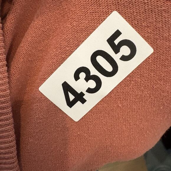 Champion T Shirt Large Terracotta Pink Embroidered Logo Patch Casual Mixed Media - Picture 13 of 13